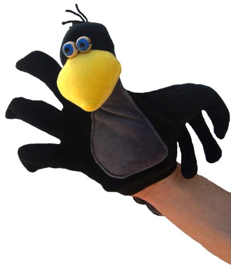 le Corbeau - marionnette-main - Adulte