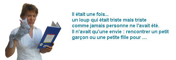 lecture avec marionnette loup