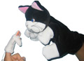 marionnette main chat et marionnette doigt souris
