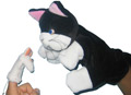 marionnette main chat et marionnette doigt souris