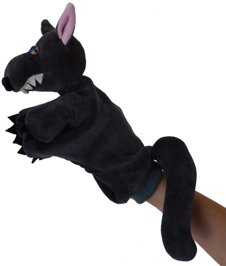 SALALIS marionnette à main Gants de marionnettes de poupée à main douce,  Animal de dessin jeux peluche Type 3 28 cm/11,0 pouces