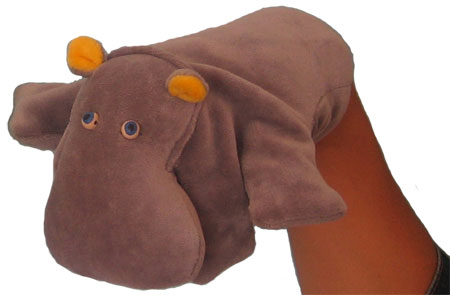l'Hippopotamme - marionnette-main - Adulte