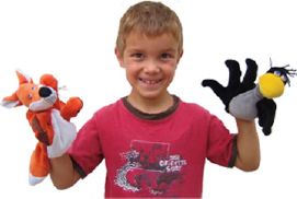 marionnettes-mains, marionnette-gant, marionnette à 5 doigts, mascotte